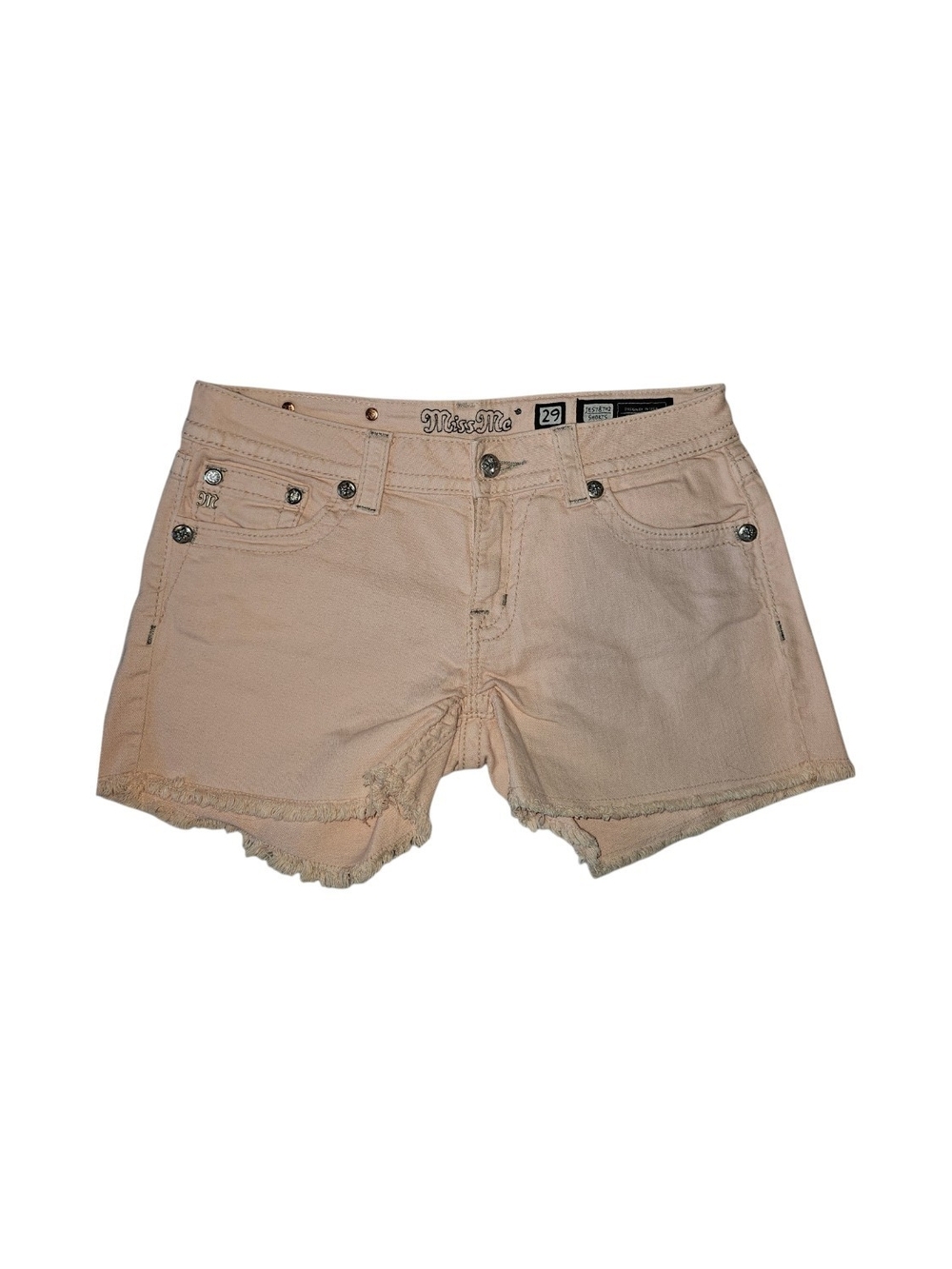 Miss Me Pale Peach Shorts